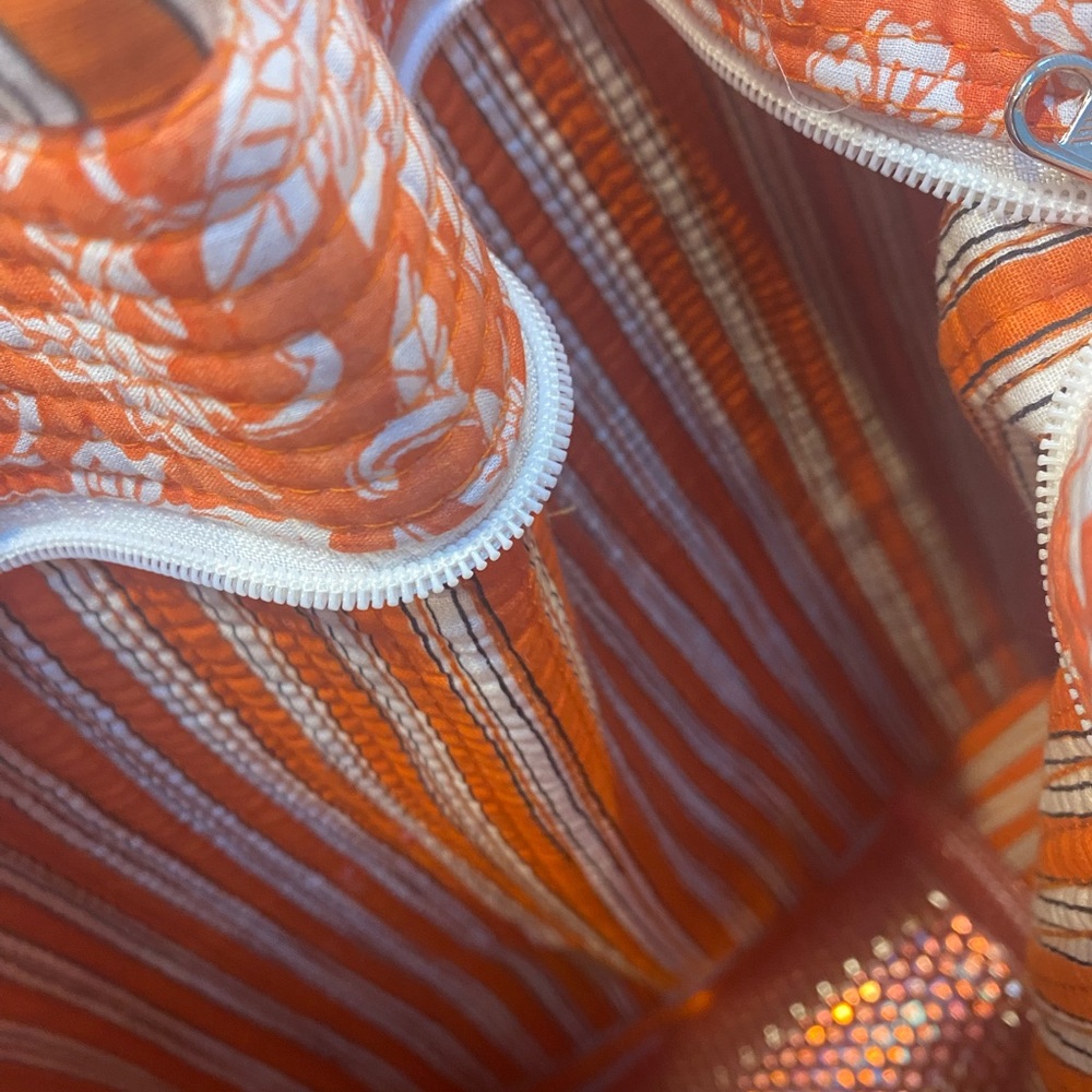 Floral Quilted pinkcity hand loom cotton tote NWOT - Picture 12 of 14